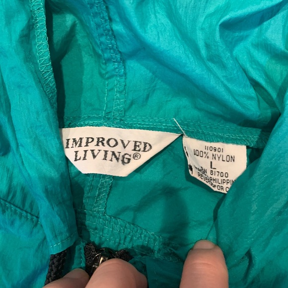 Vintage Improved Living Zip Up Windbreaker Jacket - Picture 2 of 6